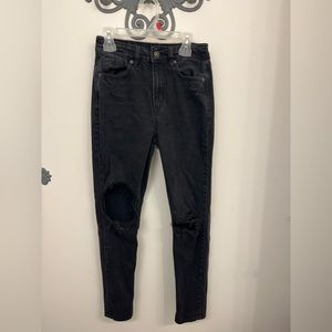American Eagle Black Mom Jeans